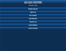 Tablet Screenshot of jaglass.com